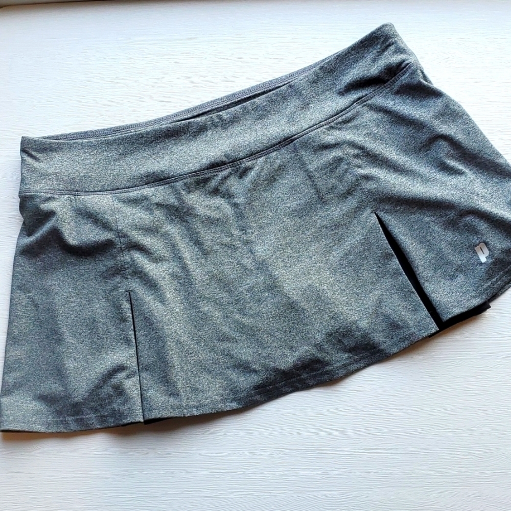 Prince Heather Gray Tennis Skort L